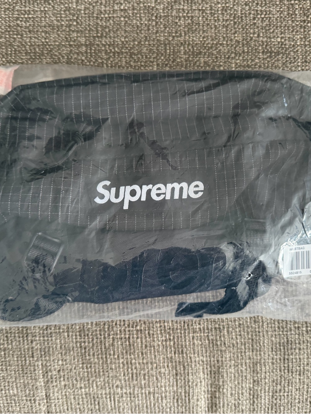 Supreme Black Waist Bag